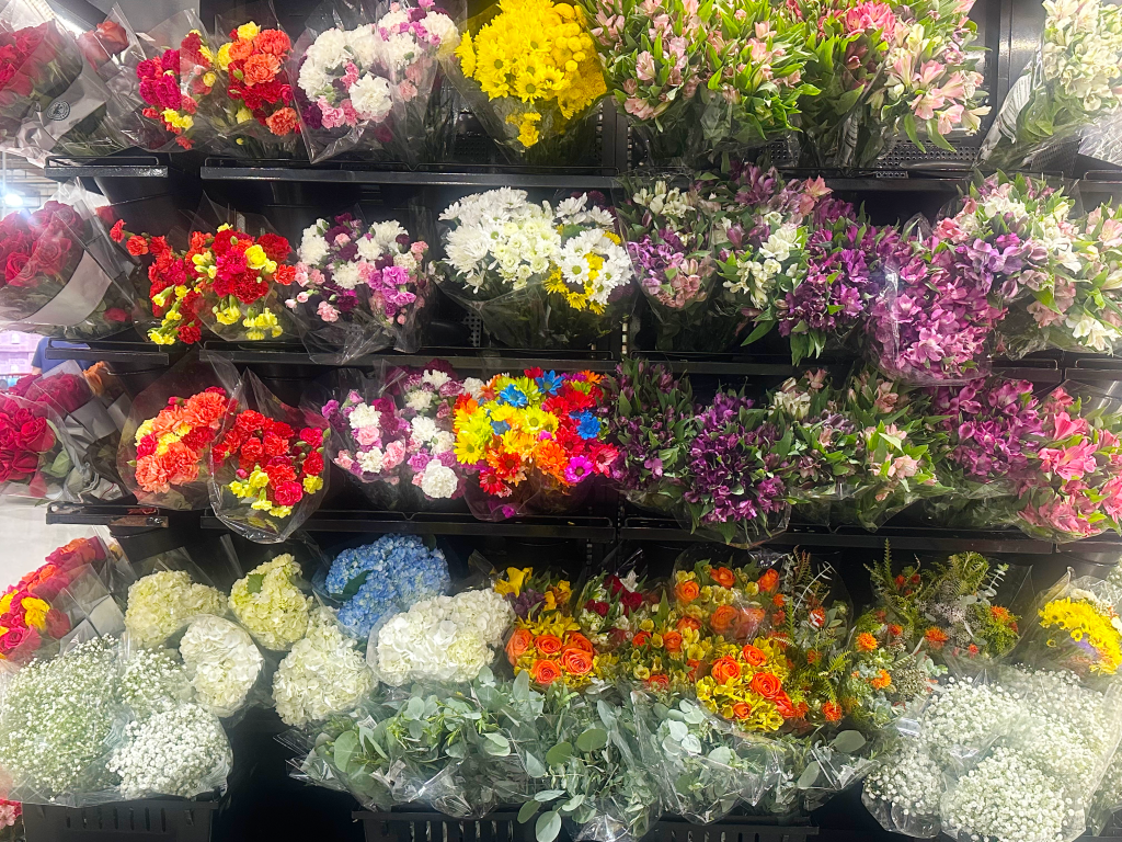 beautiful and fresh flowers at Costco