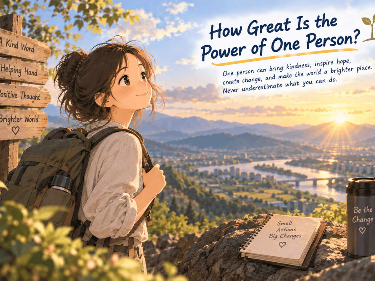 How Great Is the Power of One&nbsp;Person?